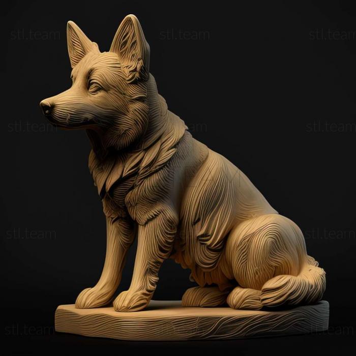 3D model Portuguese Shepherd dog (STL)